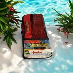 U.S. Divers Junior Snorkeling Set Youth Mask Snorkel Diving Gear Pre-Owned